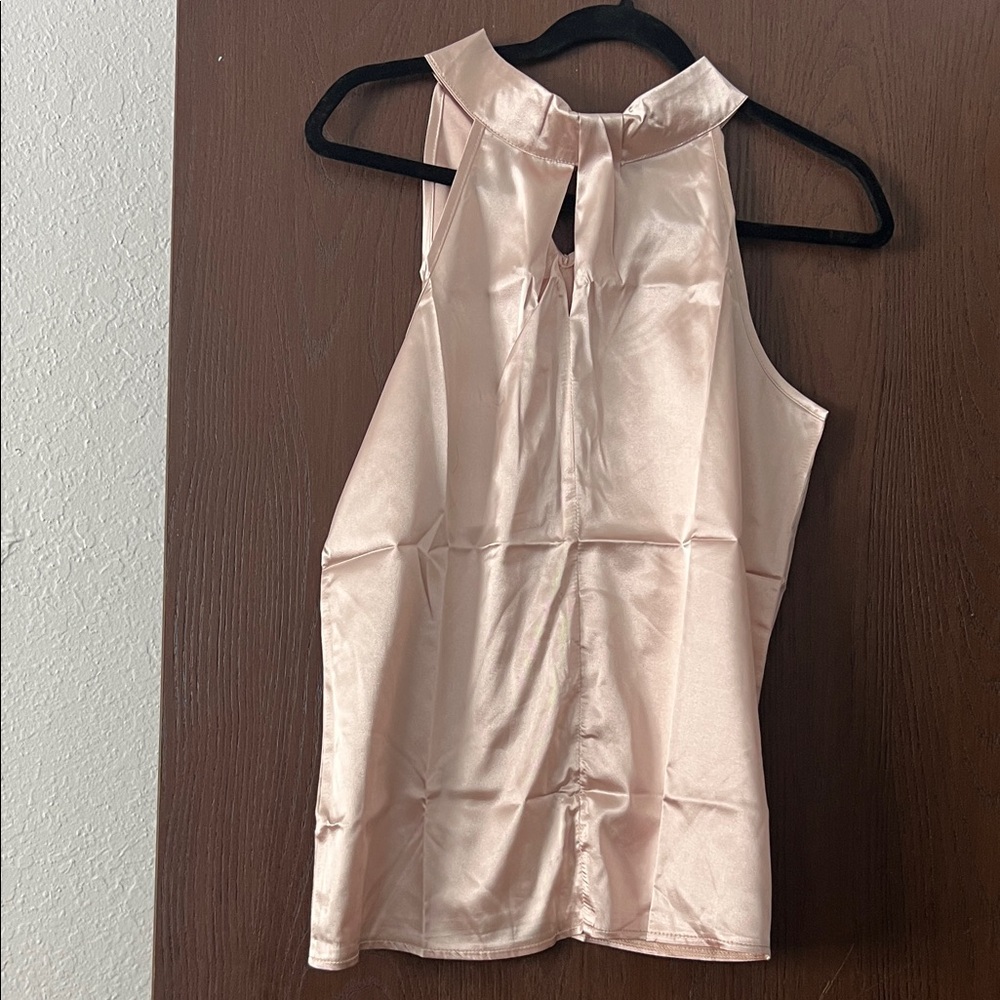 Elegant Pink Sleeveless Blouse